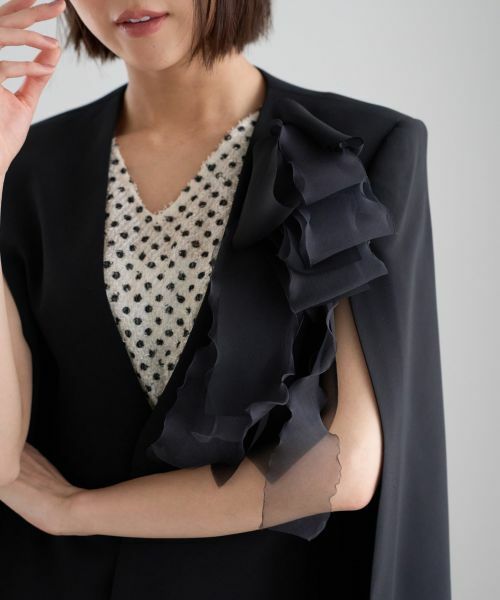 NEMIKA / ネミカ ブローチ・コサージュ | 【セレモニー】フリルシフォンコサージュ【NEMIKA】 | 詳細1