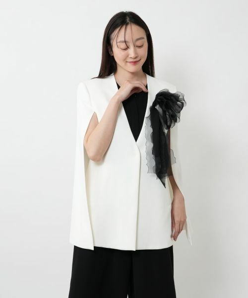 NEMIKA / ネミカ ブローチ・コサージュ | 【セレモニー】フリルシフォンコサージュ【NEMIKA】 | 詳細4