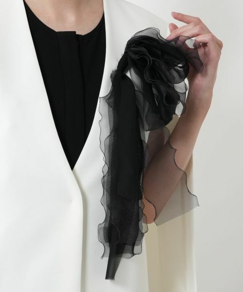 NEMIKA / ネミカ ブローチ・コサージュ | 【セレモニー】フリルシフォンコサージュ【NEMIKA】 | 詳細6