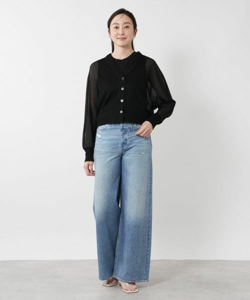 NEMIKA / ネミカ カーディガン・ボレロ | シアーニットカーディガン【PUPULA】 | 詳細1