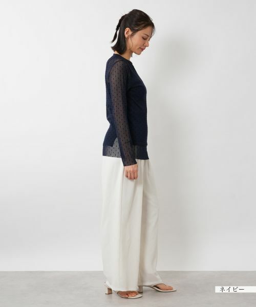 NEMIKA / ネミカ カットソー | クルーネックシアードットカットソー【PUPULA】 | 詳細5