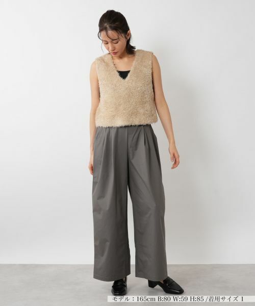 NEMIKA / ネミカ その他パンツ | ワイドタックパンツ【PUPULA】 | 詳細1