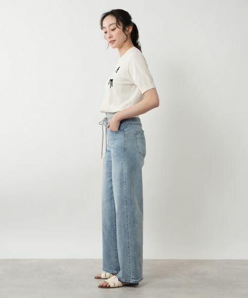 NEMIKA / ネミカ その他パンツ | リブウエストワイドパンツ【PASSIONE】 | 詳細2