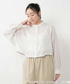 NEMIKA / ネミカ シャツ・ブラウス | バンドカラーシアーシャツ【PASSIONE】