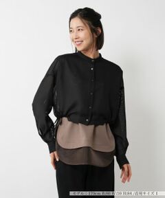 NEMIKA / ネミカ シャツ・ブラウス | バンドカラーシアーシャツ【PASSIONE】