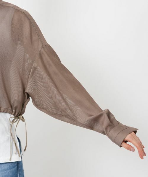 NEMIKA / ネミカ シャツ・ブラウス | バンドカラーシアーシャツ【PASSIONE】 | 詳細15