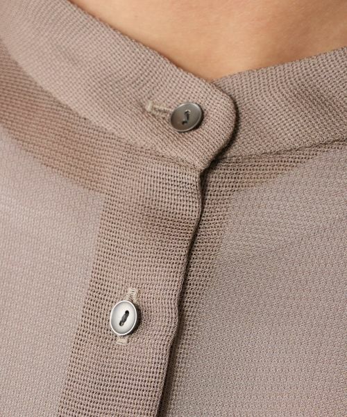 NEMIKA / ネミカ シャツ・ブラウス | バンドカラーシアーシャツ【PASSIONE】 | 詳細17