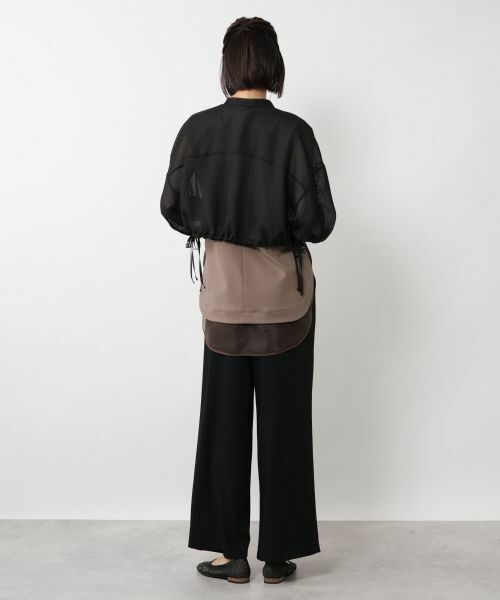 NEMIKA / ネミカ シャツ・ブラウス | バンドカラーシアーシャツ【PASSIONE】 | 詳細6