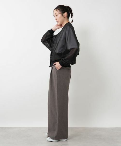 NEMIKA / ネミカ シャツ・ブラウス | シアーVネックブラウス【PASSIONE】 | 詳細2