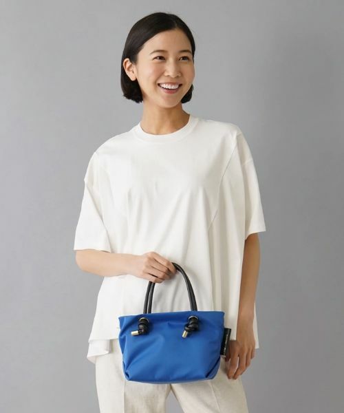 VIOLAd'ORO アバカトートバッグ　light blue VIOLAd'ORO アバカトートバッグlight blue