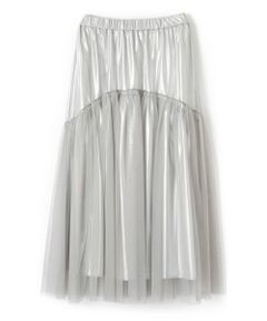 NEMIKA / ネミカ ミニ・ひざ丈スカート | チュール切替ギャザースカート【PASSIONE】