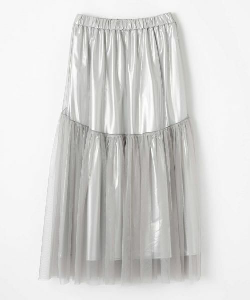 NEMIKA / ネミカ ミニ・ひざ丈スカート | チュール切替ギャザースカート【PASSIONE】 | 詳細1