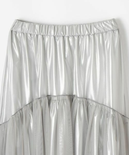 NEMIKA / ネミカ ミニ・ひざ丈スカート | チュール切替ギャザースカート【PASSIONE】 | 詳細2