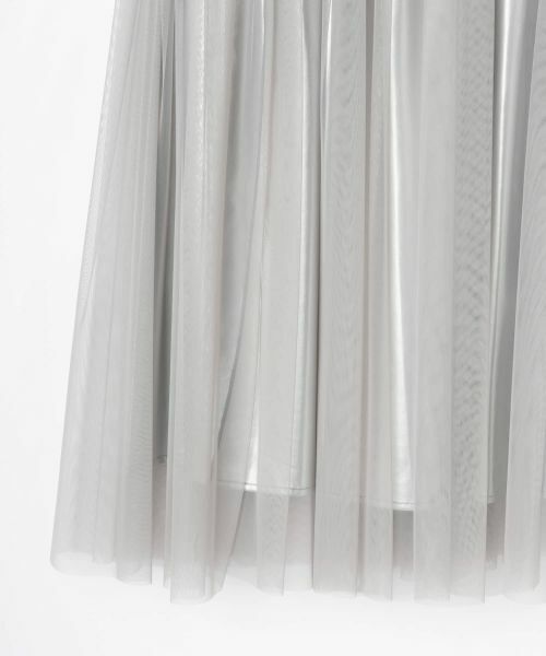 NEMIKA / ネミカ ミニ・ひざ丈スカート | チュール切替ギャザースカート【PASSIONE】 | 詳細3