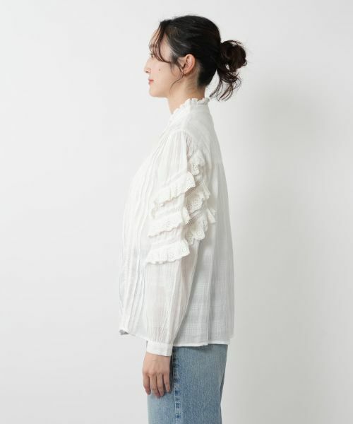 NEMIKA / ネミカ シャツ・ブラウス | レースフリルブラウス【MAISON HOTEL】 | 詳細5