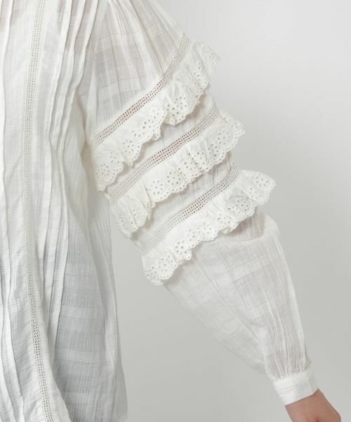 NEMIKA / ネミカ シャツ・ブラウス | レースフリルブラウス【MAISON HOTEL】 | 詳細9