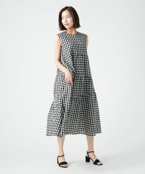 NEMIKA / ネミカ ドレス | ギンガムチェックティアードワンピース【NEMIKA】 | 詳細1