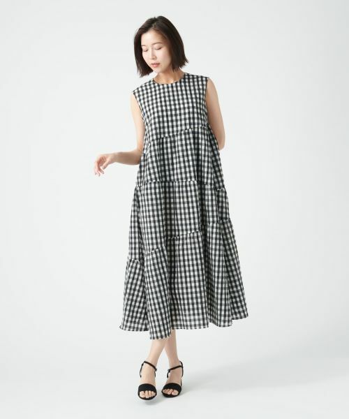 NEMIKA / ネミカ ドレス | ギンガムチェックティアードワンピース【NEMIKA】 | 詳細2