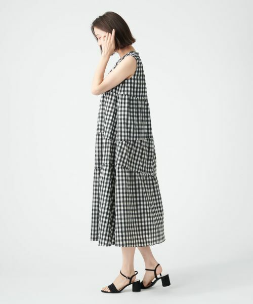 NEMIKA / ネミカ ドレス | ギンガムチェックティアードワンピース【NEMIKA】 | 詳細3
