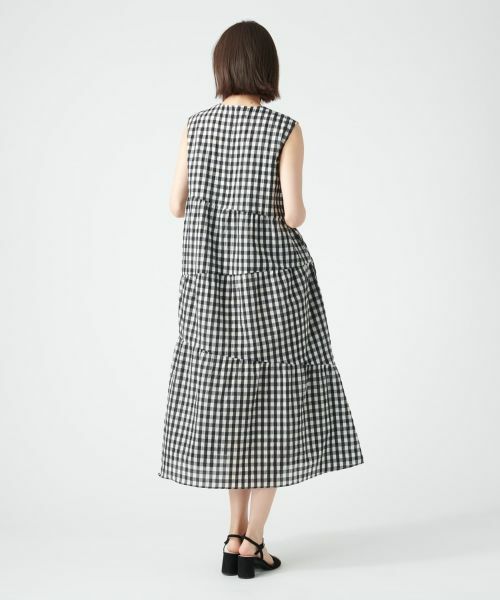 NEMIKA / ネミカ ドレス | ギンガムチェックティアードワンピース【NEMIKA】 | 詳細4