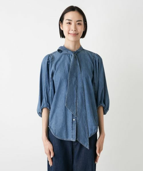 NEMIKA / ネミカ シャツ・ブラウス | ボウタイデザインブラウス【PASSIONE】 | 詳細4