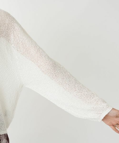 NEMIKA / ネミカ ニット・セーター | シアーニットプルオーバー【PASSIONE】 | 詳細15