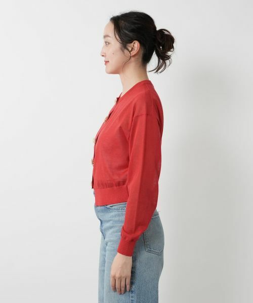 NEMIKA / ネミカ カーディガン・ボレロ | ビジューボタンカーディガン【torrazzo donna】 | 詳細14