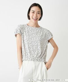 NEMIKA / ネミカ シャツ・ブラウス | ドットプリントギャザーブラウス【PUPULA】