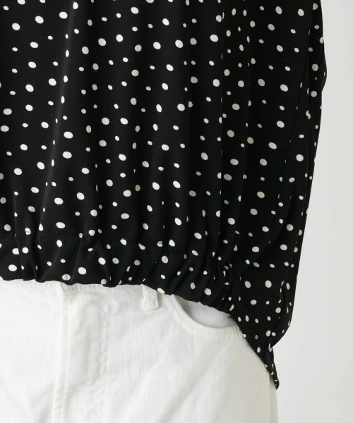 NEMIKA / ネミカ シャツ・ブラウス | ドットプリントギャザーブラウス【PUPULA】 | 詳細10