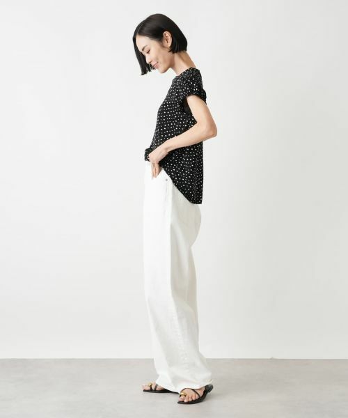 NEMIKA / ネミカ シャツ・ブラウス | ドットプリントギャザーブラウス【PUPULA】 | 詳細2