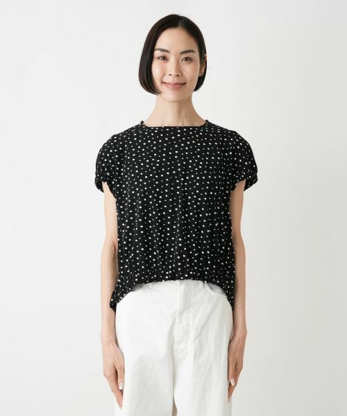 NEMIKA / ネミカ シャツ・ブラウス | ドットプリントギャザーブラウス【PUPULA】 | 詳細4