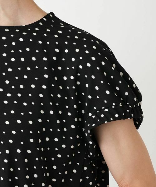 NEMIKA / ネミカ シャツ・ブラウス | ドットプリントギャザーブラウス【PUPULA】 | 詳細9