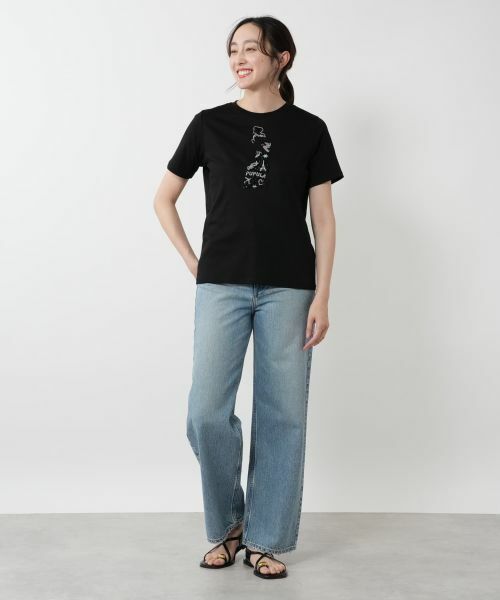 NEMIKA / ネミカ Tシャツ | 刺繍モチーフTシャツ【PUPULA】 | 詳細1