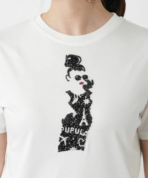 NEMIKA / ネミカ Tシャツ | 刺繍モチーフTシャツ【PUPULA】 | 詳細10