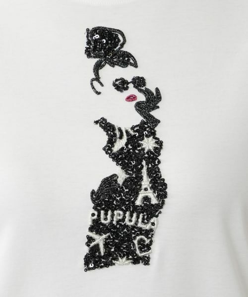 NEMIKA / ネミカ Tシャツ | 刺繍モチーフTシャツ【PUPULA】 | 詳細14