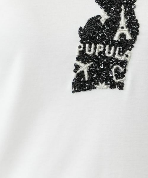 NEMIKA / ネミカ Tシャツ | 刺繍モチーフTシャツ【PUPULA】 | 詳細15