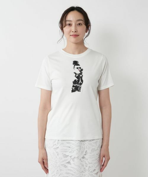 NEMIKA / ネミカ Tシャツ | 刺繍モチーフTシャツ【PUPULA】 | 詳細7