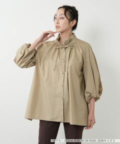 NEMIKA / ネミカ シャツ・ブラウス | フリルネックボリュームスリーブブラウス【NEMIKA】