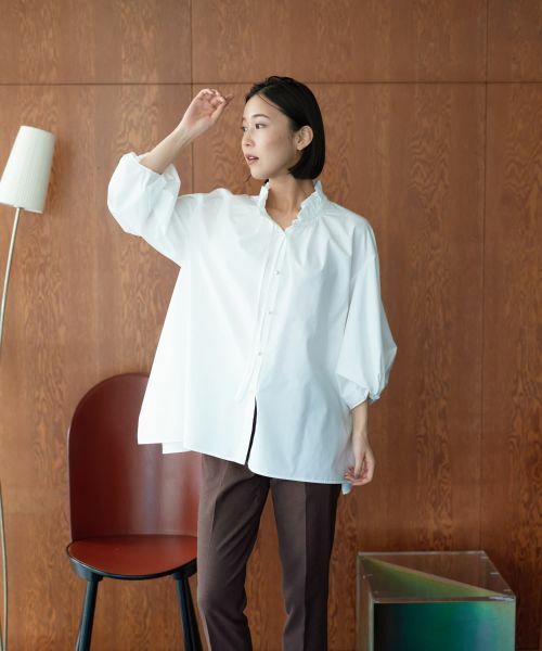 NEMIKA / ネミカ シャツ・ブラウス | フリルネックボリュームスリーブブラウス【NEMIKA】 | 詳細21