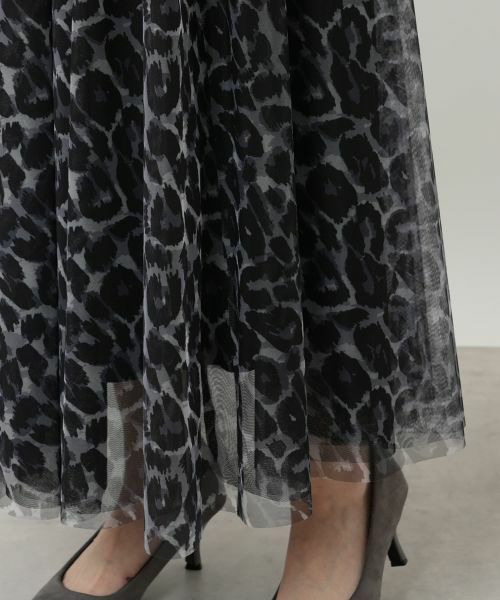 NEMIKA / ネミカ ミニ・ひざ丈スカート | プリントチュールロングスカート【NEMIKA】 | 詳細11