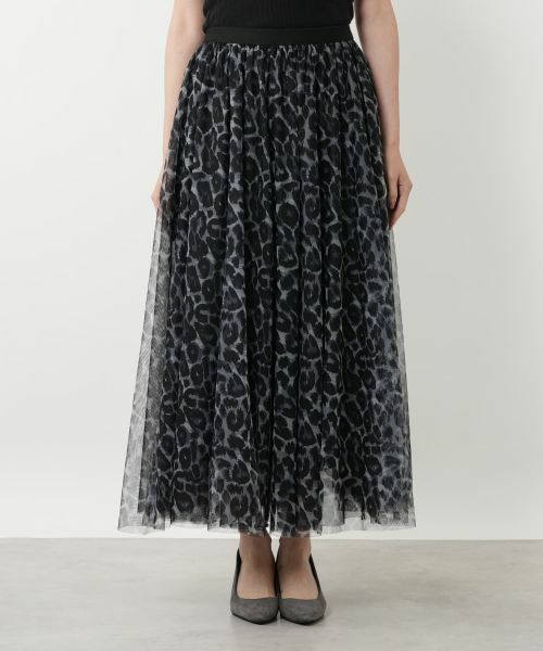 NEMIKA / ネミカ ミニ・ひざ丈スカート | プリントチュールロングスカート【NEMIKA】 | 詳細7