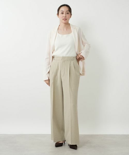 NEMIKA / ネミカ その他パンツ | センタープレスワイドパンツ【NEMIKA】 | 詳細1