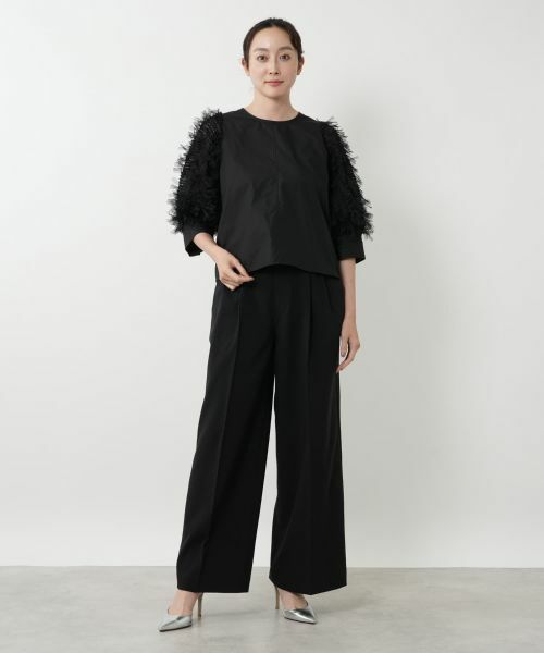 NEMIKA / ネミカ その他パンツ | センタープレスワイドパンツ【NEMIKA】 | 詳細4