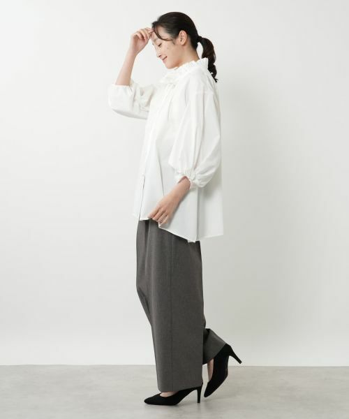 NEMIKA / ネミカ その他パンツ | センタープレスワイドパンツ【NEMIKA】 | 詳細8