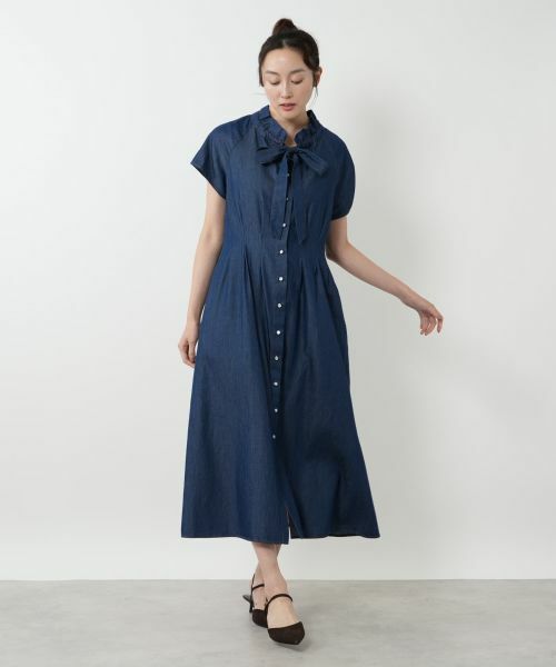 NEMIKA / ネミカ ドレス | フリルスタンドカラーワンピース【NEMIKA】 | 詳細1