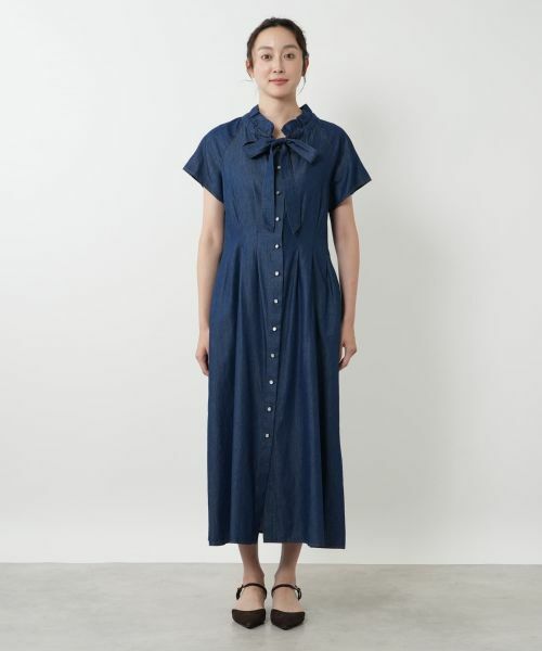 NEMIKA / ネミカ ドレス | フリルスタンドカラーワンピース【NEMIKA】 | 詳細4