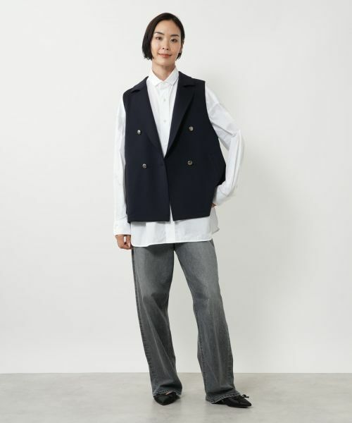 NEMIKA / ネミカ テーラードジャケット | ラペルドダブルベスト【NEMIKA】 | 詳細1