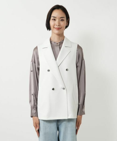 NEMIKA / ネミカ テーラードジャケット | ラペルドダブルベスト【NEMIKA】 | 詳細10