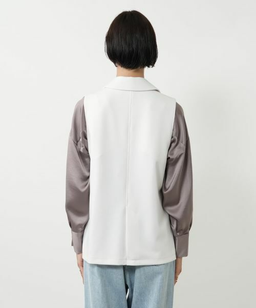 NEMIKA / ネミカ テーラードジャケット | ラペルドダブルベスト【NEMIKA】 | 詳細12