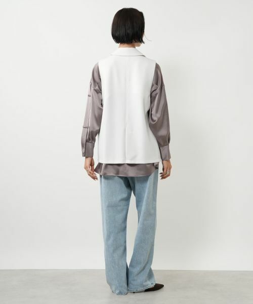 NEMIKA / ネミカ テーラードジャケット | ラペルドダブルベスト【NEMIKA】 | 詳細9